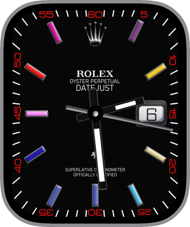 Free Apple Watch Face: Rolex Black Venom Rain McGee
