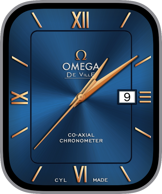 Free Apple Watch Face: Omega Blue