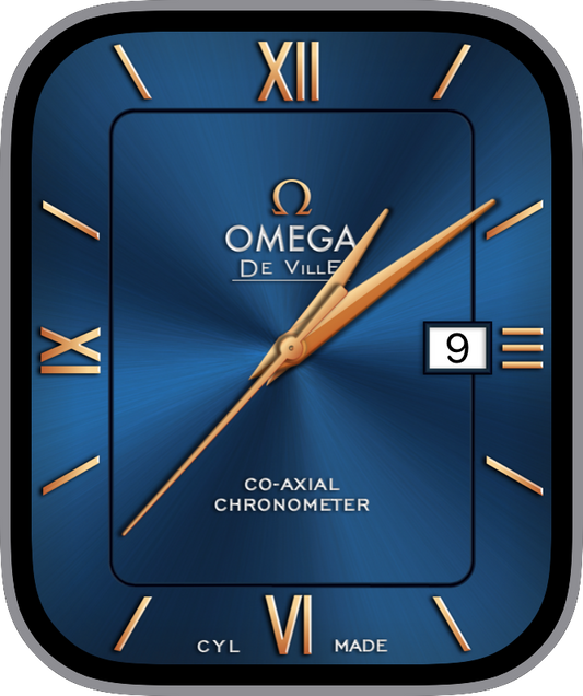 Free Apple Watch Face: Omega Blue