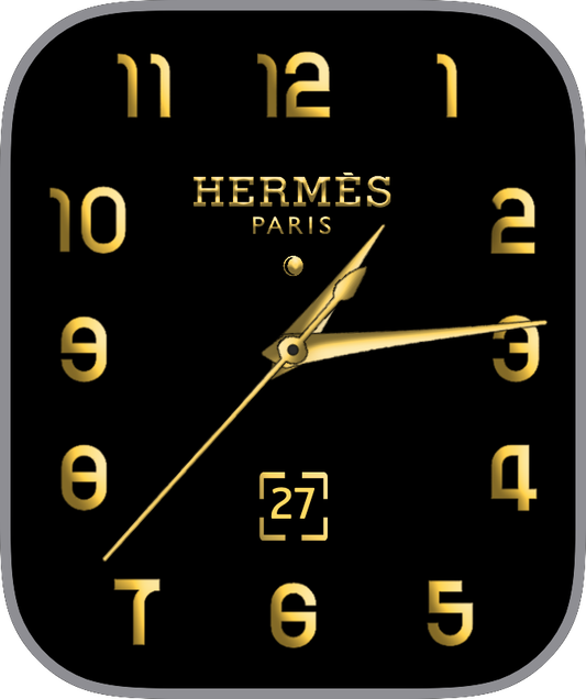 Free Apple Watch Face: HERMES Gold 12k by SOARE Michele-David