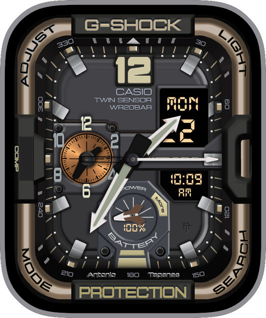 Free Apple Watch Face: CASIO GA11009G