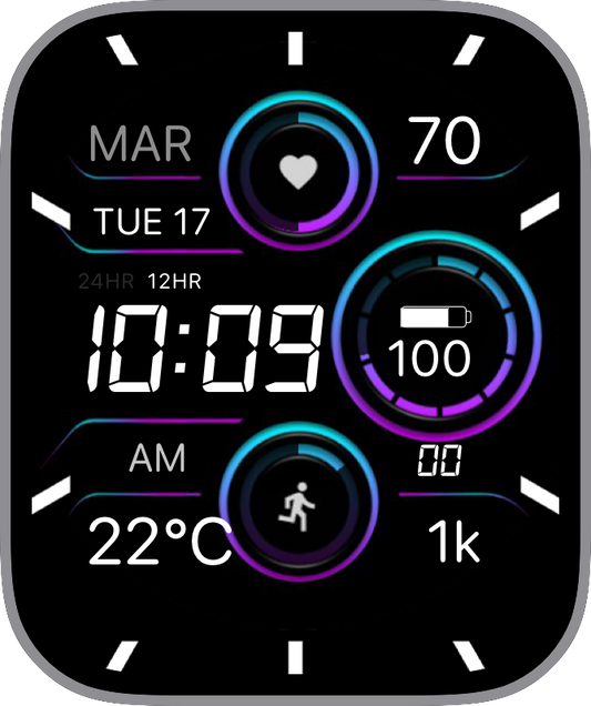Kostenloses Apple Watch Face: JLC Moonphase Tourbillon