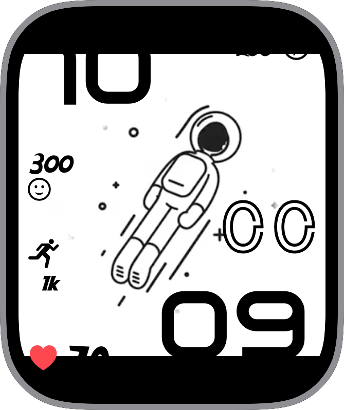 Free Apple Watch Face: JLC Moonphase Tourbillon