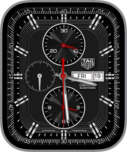 Free Apple Watch Face: Tag Heuer Carrera