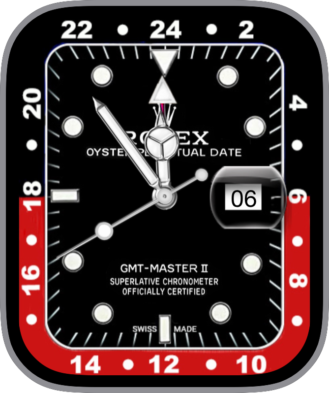 Free Apple Watch Face: Rolex GMT II