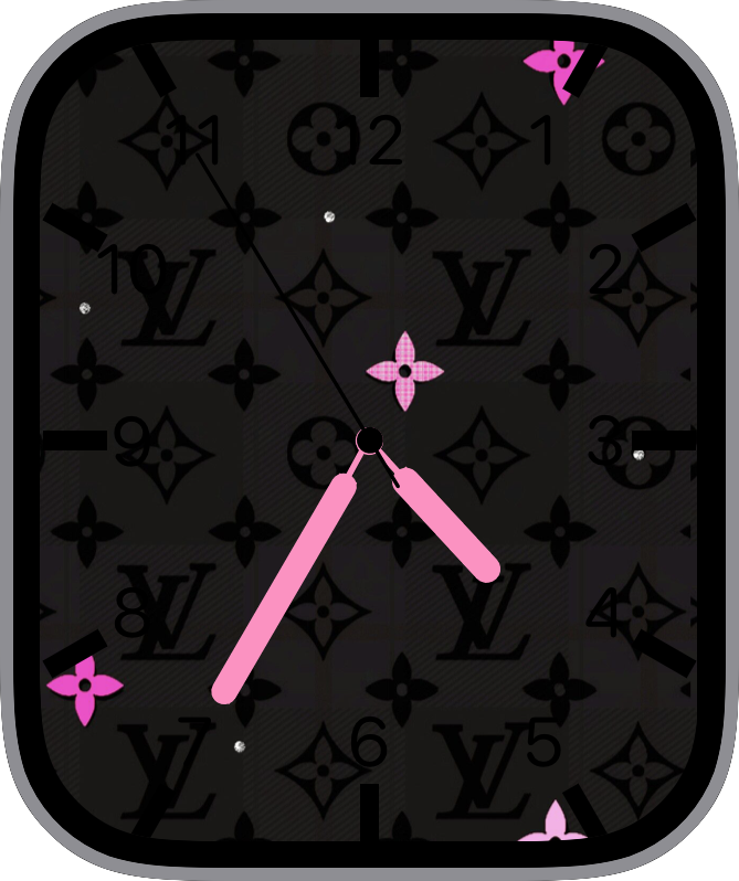 Free Apple Watch Face: LV pink