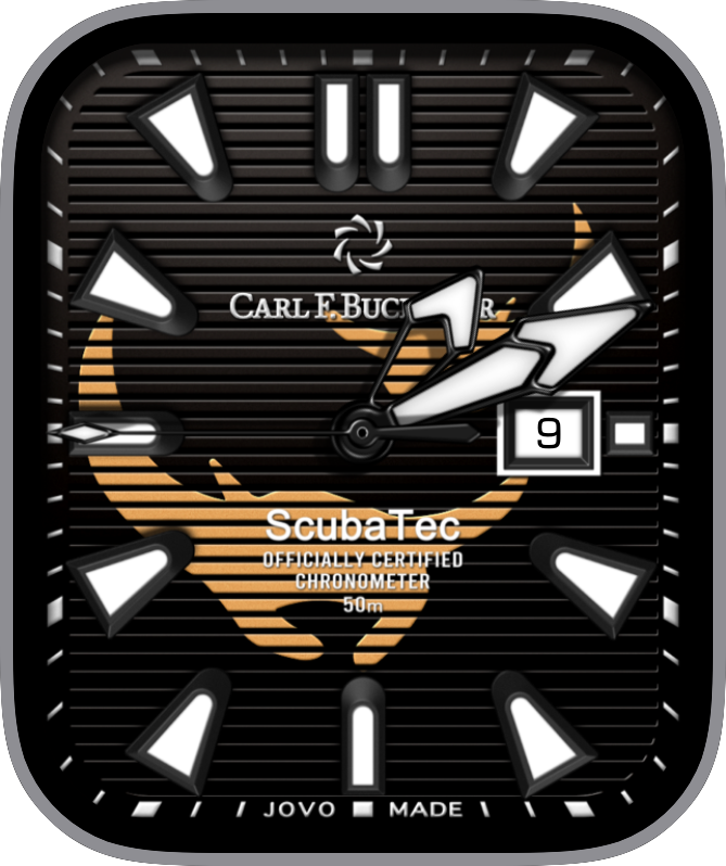 Free Apple Watch Face: JLC Moonphase Tourbillon