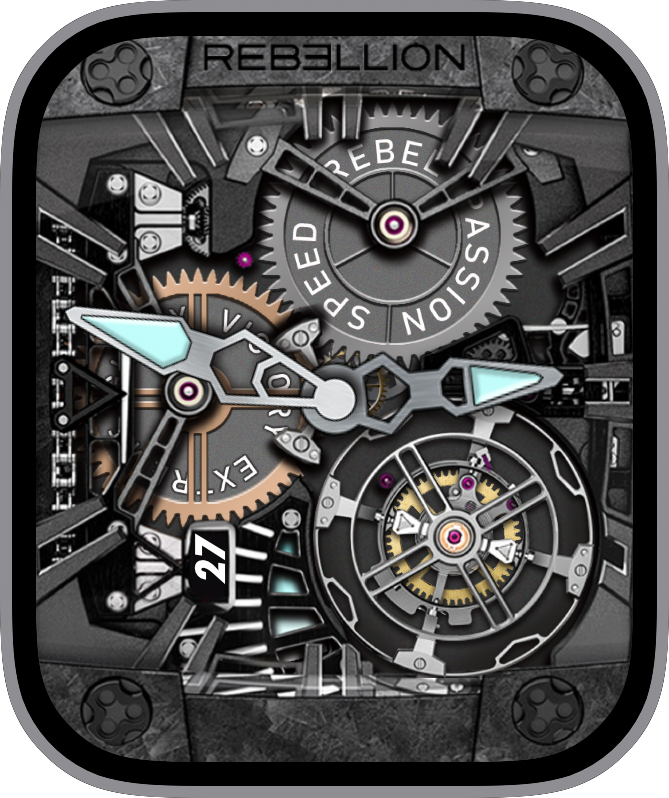 Free Apple Watch Face: JLC Moonphase Tourbillon