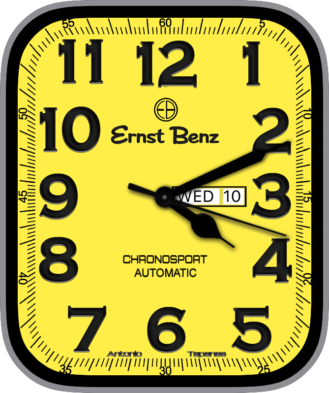 Free Apple Watch Face: Ernst Benz GC 10219