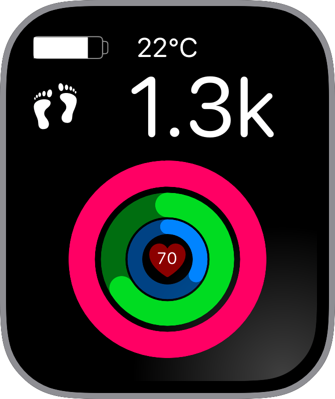 Free Apple Watch Face: Threeringactivity