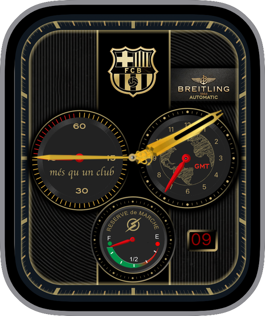 Free Apple Watch Face: Barcelona Gold