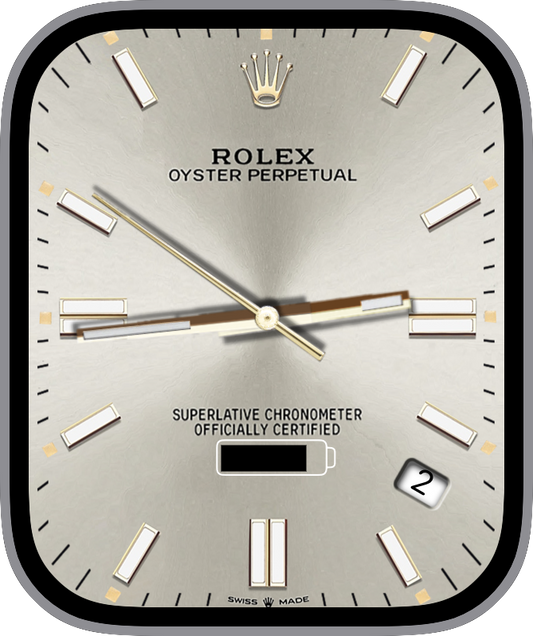 Free Apple Watch Face: RolexColorSilver
