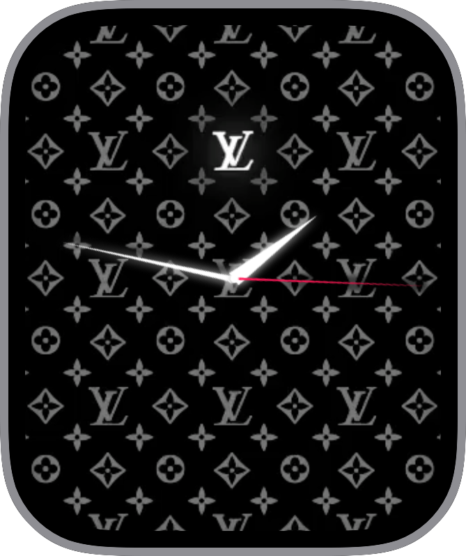 Free Apple Watch Face: Louis Vuitton V1 Black
