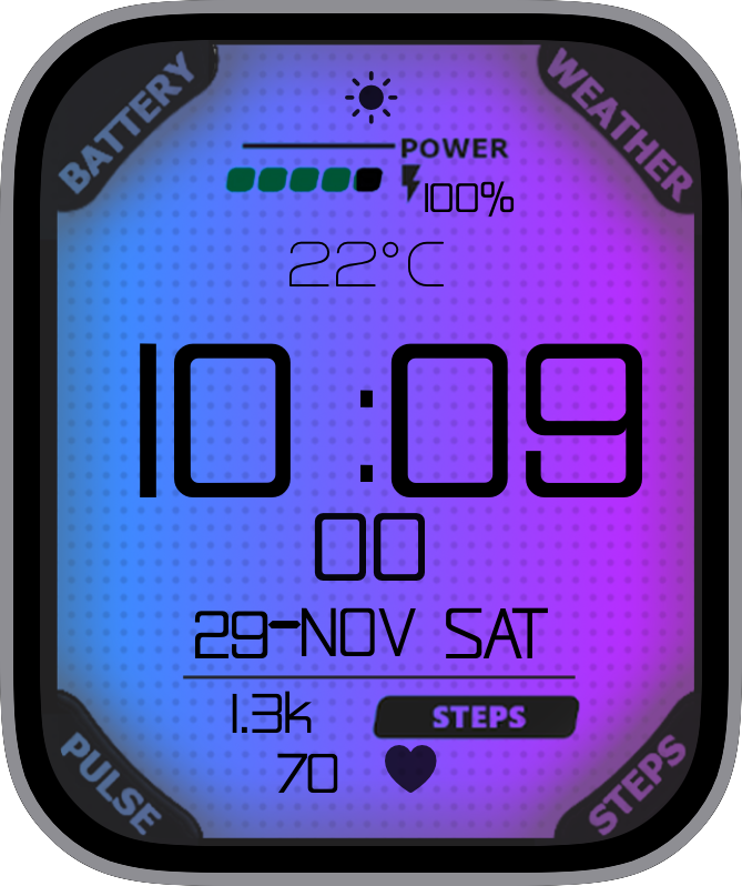 Free Apple Watch Face: Dual Color
