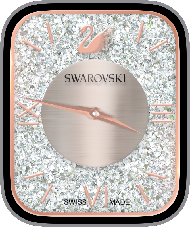 Free Apple Watch Face: Swarovski Crystal Rose Gold