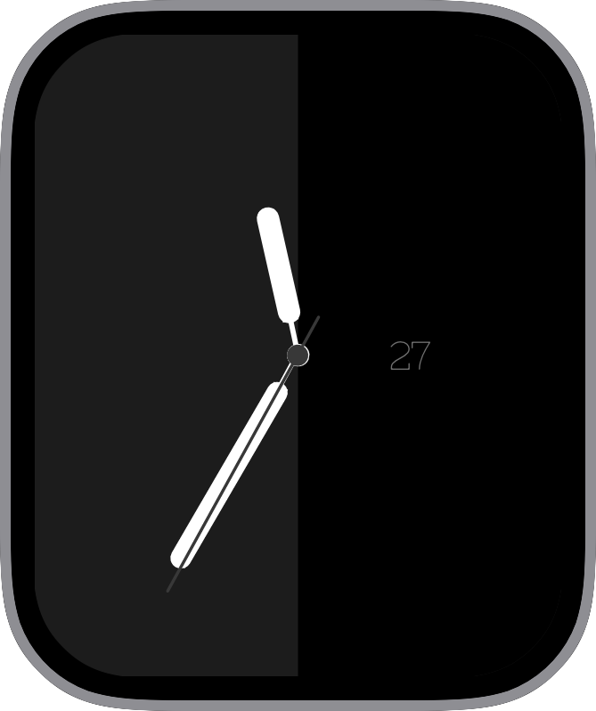 Free Apple Watch Face: Grey/Black