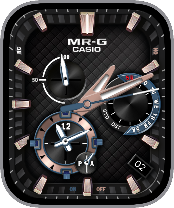 Free Apple Watch Face: Mr-G B2000SH