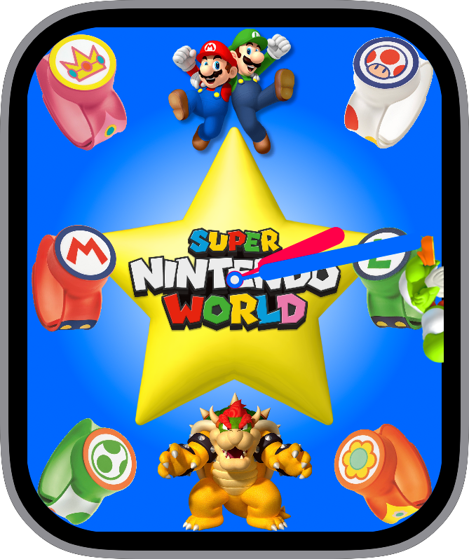 Free Apple Watch Face: Super Nintendo World