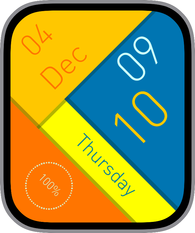 Free Apple Watch Face: Angularmotion