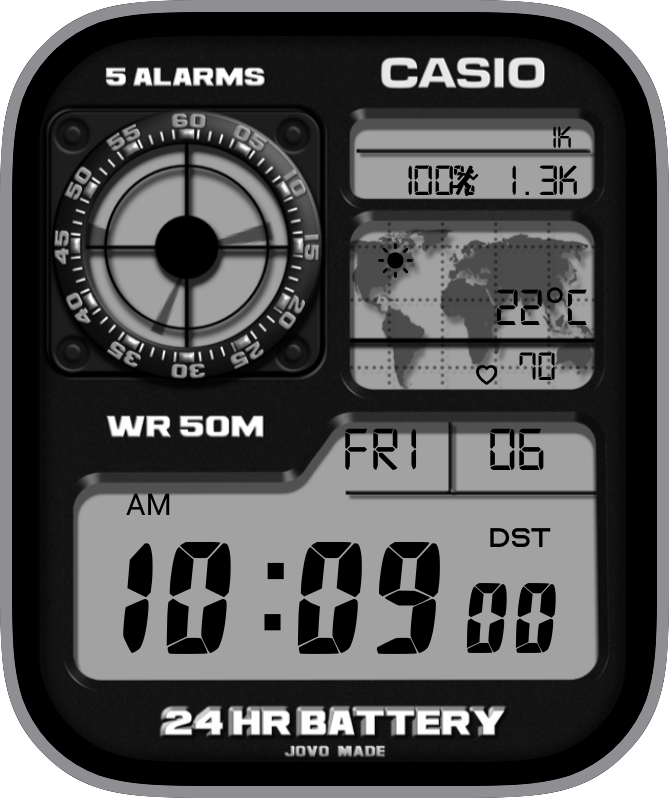 Free Apple Watch Face: JovoAE1200Casio