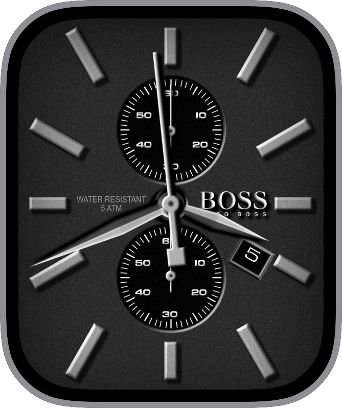 Free Apple Watch Face: Hugo Boss Jet Chronograph by LC