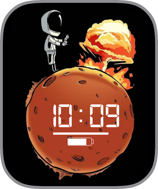 Free Apple Watch Face: SpaceX2