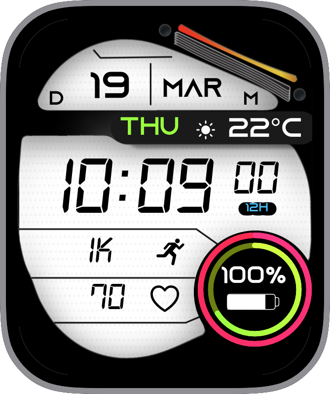 Free Apple Watch Face: JLC Moonphase Tourbillon