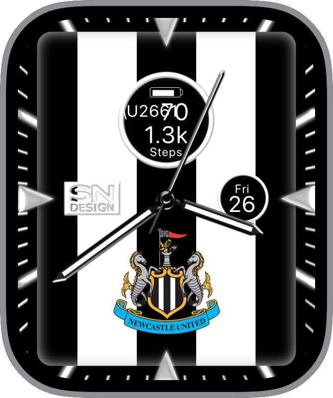 Free Apple Watch Face: NewCastle