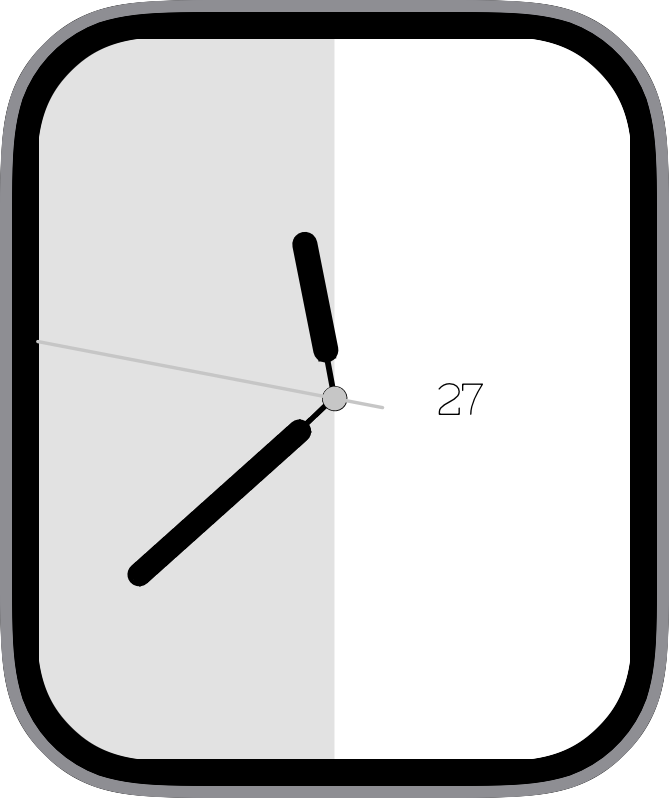 Free Apple Watch Face:Grey/White