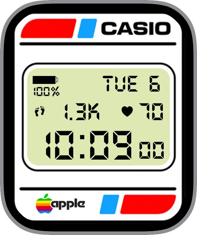 Free Apple Watch Face: Casio Simple