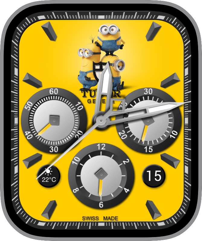 Free Apple Watch Face: JLC Moonphase Tourbillon