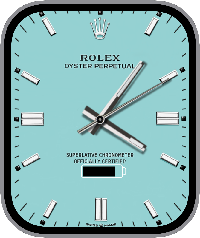 Free Apple Watch Face: Rolex Color Blue