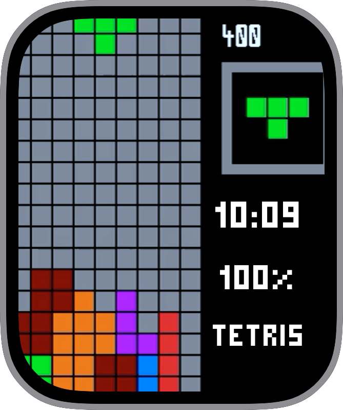 Free Apple Watch Face: TETRIS