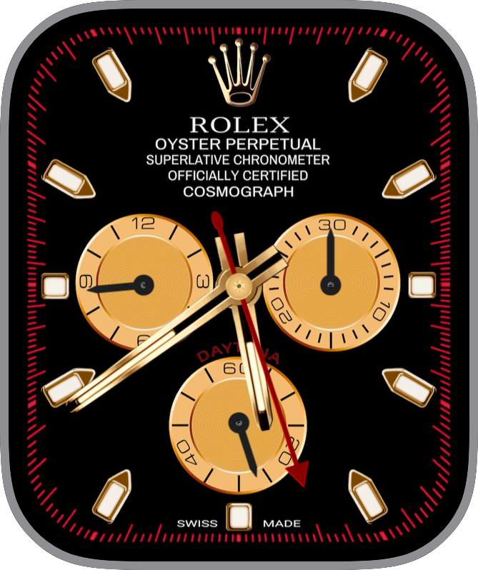 Free Apple Watch Face: RolexDaytonaBlack