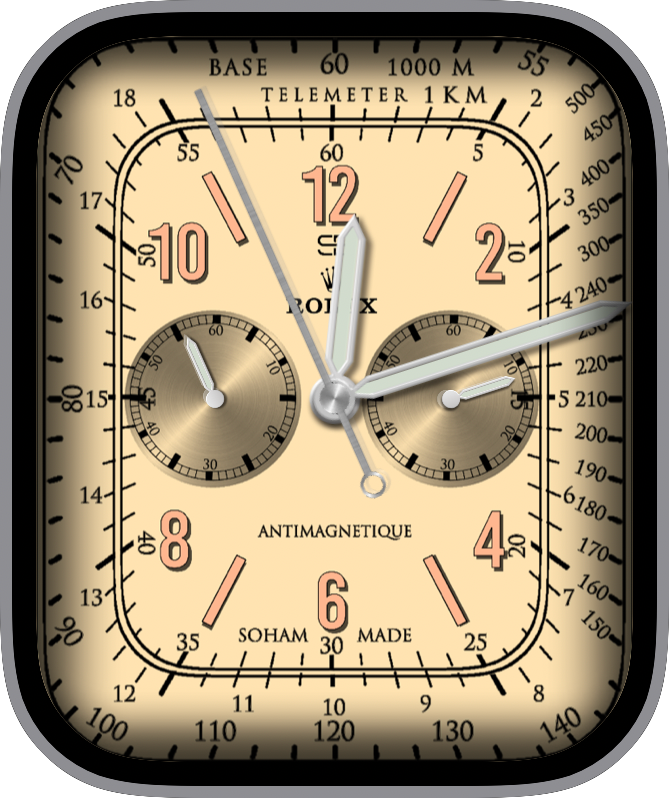 Free Apple Watch Face: ROLEX Antimagnetique by SB