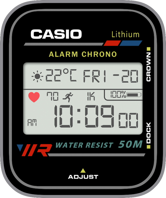 Free Apple Watch Face: CasioW780