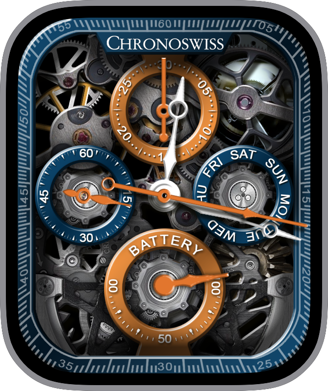 Kostenloses Apple Watch Face: JLC Moonphase Tourbillon