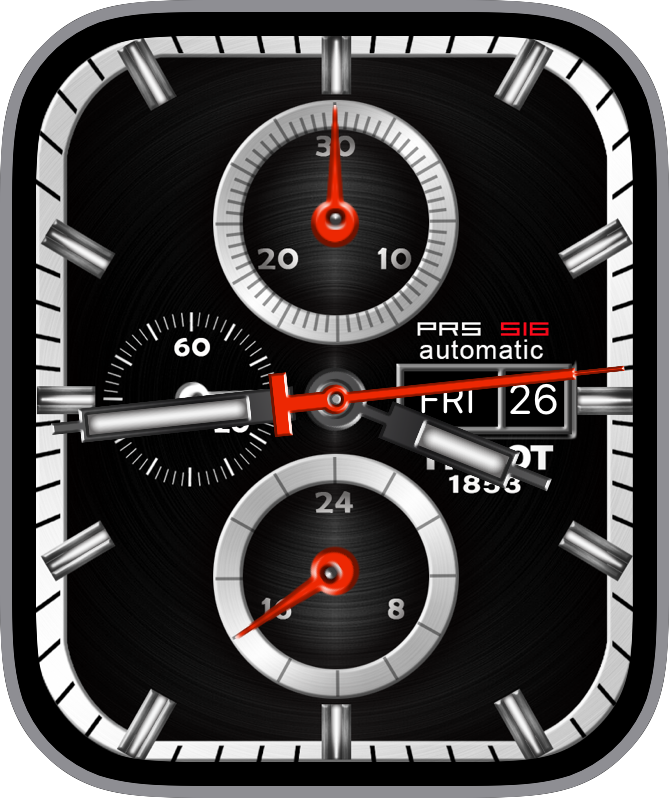 Free Apple Watch Face: Tissot PRS 516