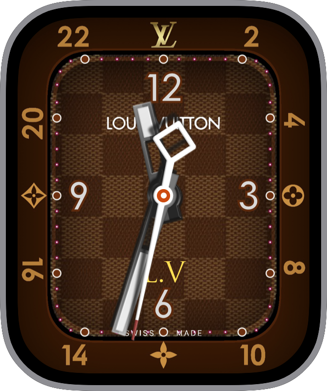 Free Apple Watch Face: RT Louis Vuitton Damier Horizon