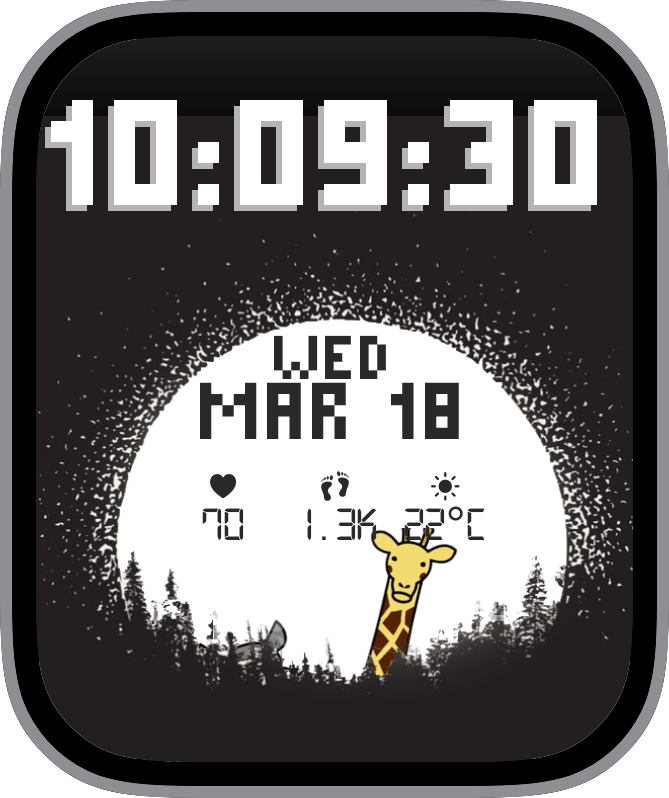Kostenloses Apple Watch Face: JLC Moonphase Tourbillon