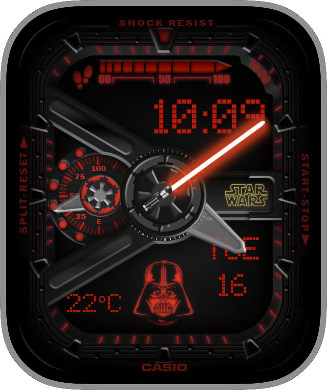 Free Apple Watch Face: G-Shock Star Wars