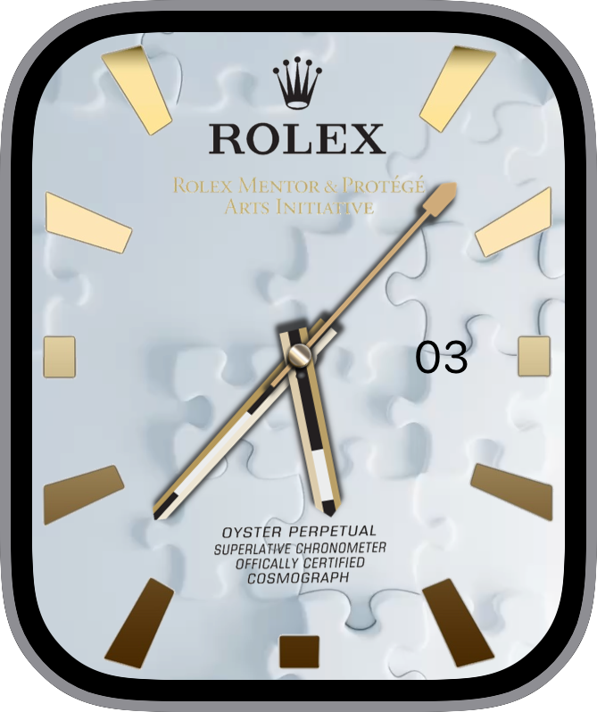 Free Apple Watch Face: RolexGoldPuzzle