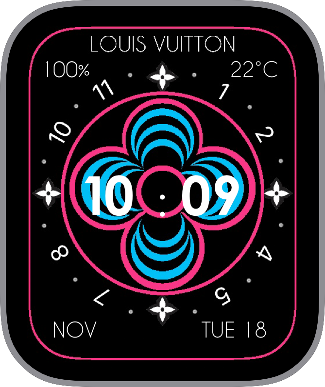 Free Apple Watch Face: RTLVMonogram