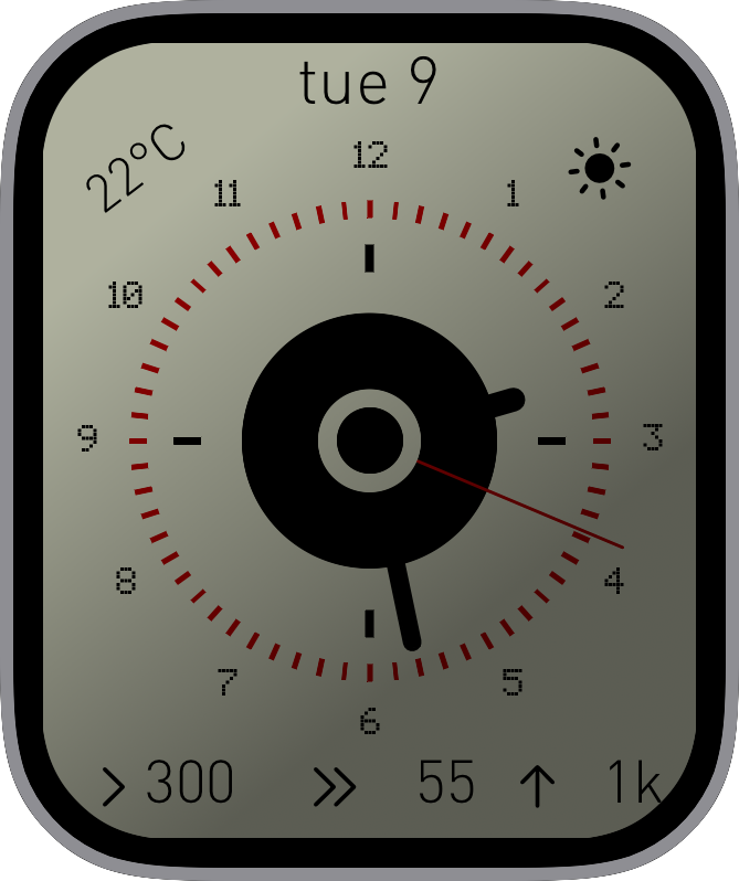 Free Apple Watch Face: Sharp