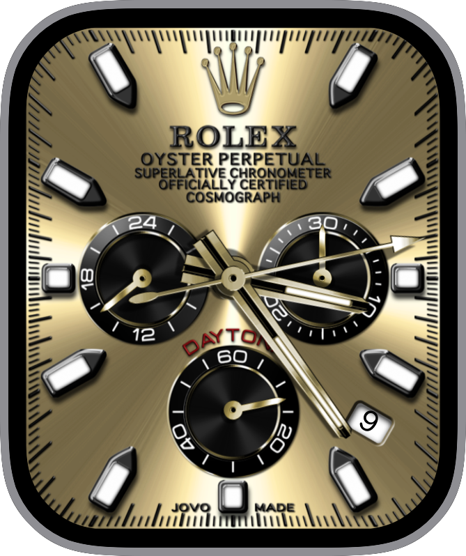 Free Apple Watch Face: JovoRolexDaytonaGold
