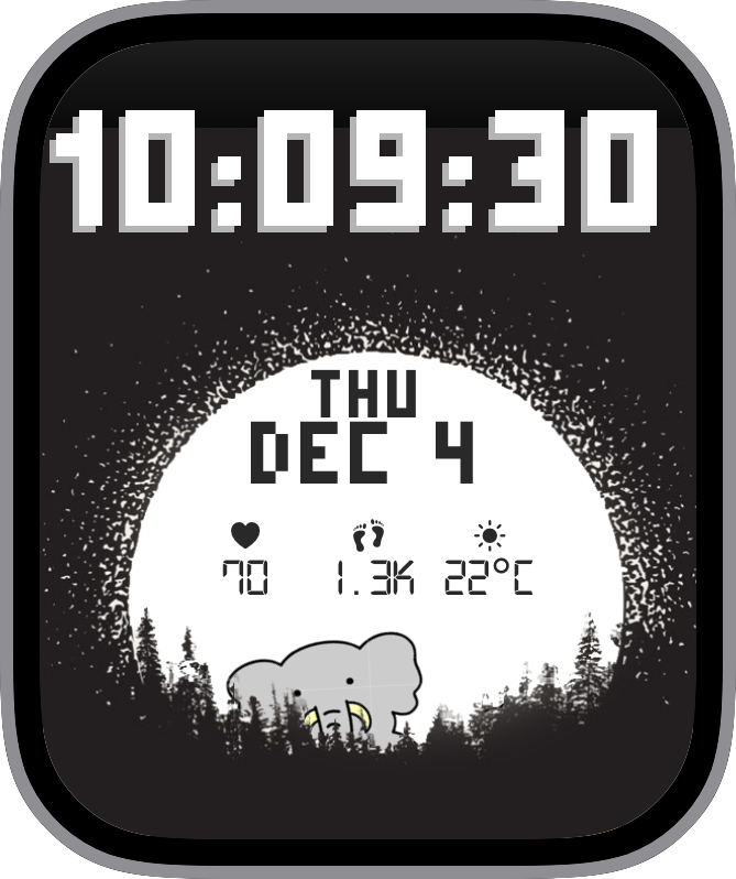 Free Apple Watch Face: Animal Around By Paku