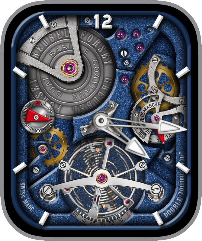 Free Apple Watch Face: GREUBEL FORSEY (Rashid)