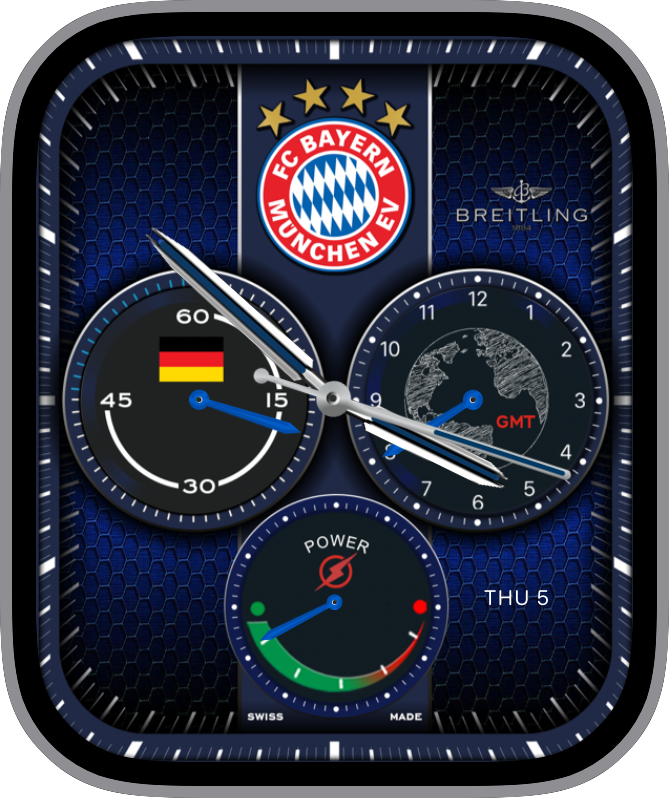 Free Apple Watch Face: JLC Moonphase Tourbillon