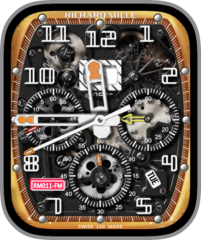 Free Apple Watch Face: Richard Mille Felipe Massa NMLite