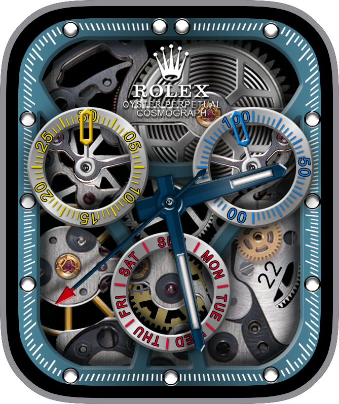 Free Apple Watch Face: ROLEX MONTOYA PLATINUM